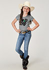 GIRLS KNIT NOVELTY/APPLIQUE/EMBROIDERY PRINTED KNIT Wild Child
