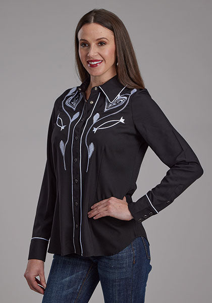 POLY SPANDEX TWILL RETRO SHIRT Roper