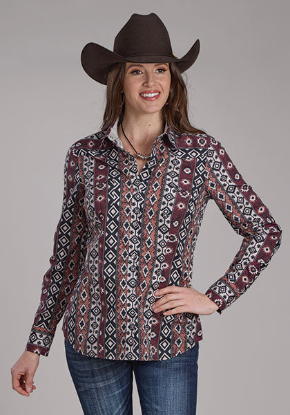 ROPER L/S WESTERN SHIRT WINTER AZTEC PRINT