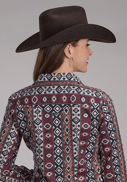 ROPER L/S WESTERN SHIRT WINTER AZTEC PRINT