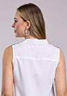 2849 RAYON CHALLIS SLVLS BLOUSE