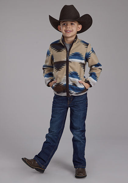 Kids Roper unisex fleece zip jacket