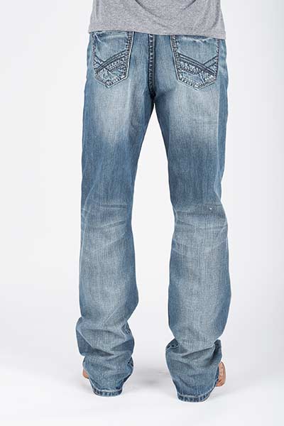 MENS JEAN REGULAR JOE FIT JEAN BACK PKT W/LINED DECO STITCH OWS