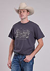 UNISEX ADULT T-SHIRT TIN HAUL MENS S/S T-SHIRT VINTAGE SCEEN W/ROPE,