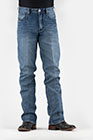 MENS JEAN STRAIGHT FIT STRETCH DENIM 1210 FIT 2 TONE EMB BACK BKT