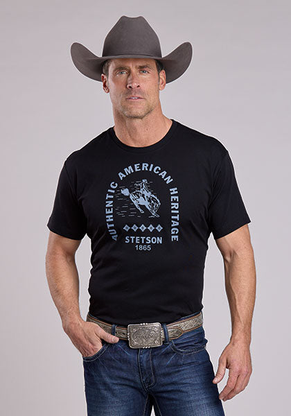 STETSON AUTHENTIC HERTIAGE BRON RIDER TSHIRT