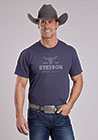 UNISEX ADULT T-SHIRT STETSON LONGHORN SCREEN