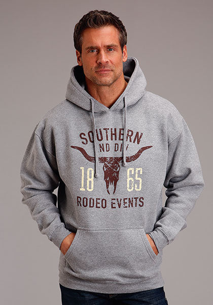 MENS OUTERWEAR STETSON HOODY STETSON LONG HORN RODEO DAYS SCREEN