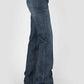 WOMENS JEAN   214 FIT TROUSER STYLE INSET BACK POCKET DETAIL