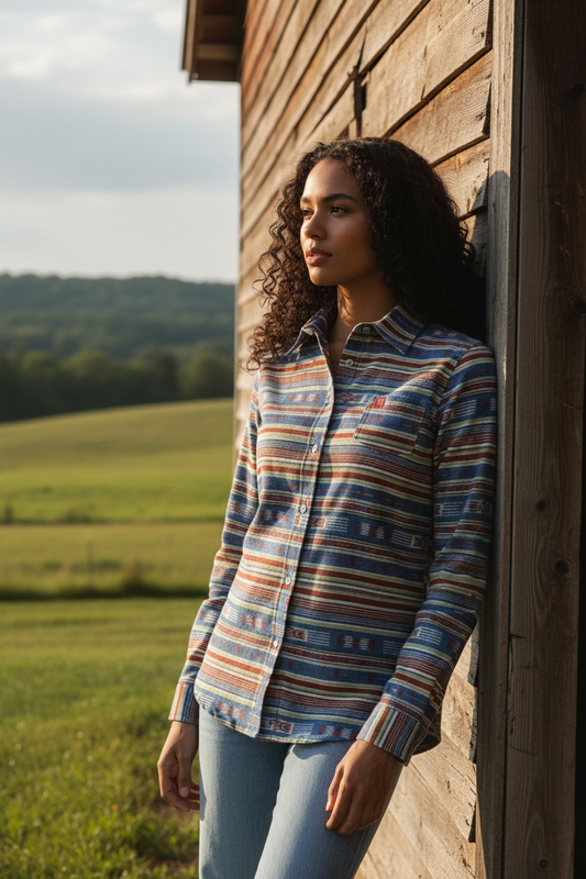 WOMEN'S L/S CINCH MULTI COLOR ARENA FLEX BUTTON SHIRT