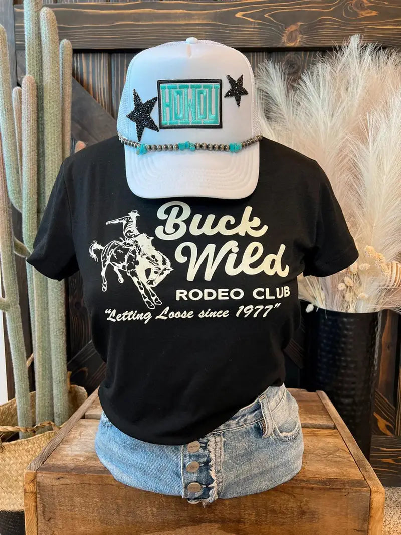 Black Buck Wild Rodeo Club Tshirt