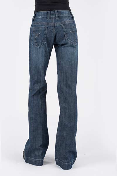 WOMANS STETSON TROUSER JEAN WITH STAR DECORATIVE PIECED BACK POCKET DETAIL,