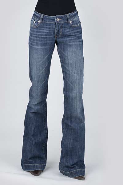 WOMANS STETSON JEAN DIANGLE PIECED BACK POCKET,