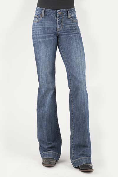 WOMANS STETSON JEAN BOTTOM CORNER PIECED BACK PKT