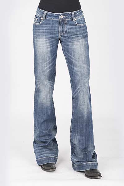 WOMENS STETSON JEAN FIT TROUSER STYLE BLEACHED X POCKET