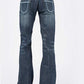 Woman’s Stetson Trouser Jean with Plain Pocket w/Blue Emb Detail