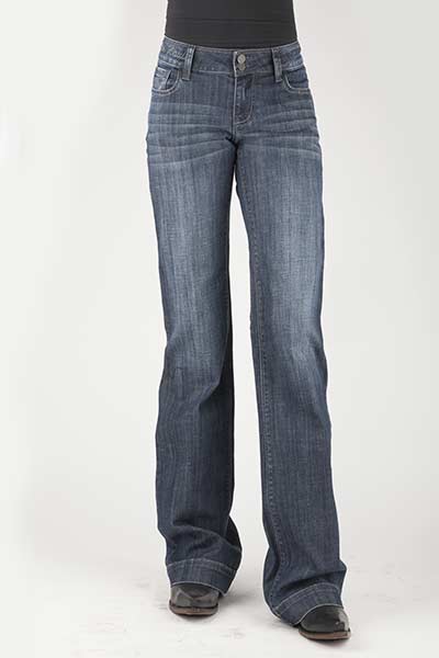 WOMANS TIN HAUL JEAN PLAIN BACK PKT TIN HAUL EMB ON WAIST