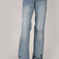 WOMANS STETSON TROUSER JEAN  WITH RAW EDGE SEAM ON TOP OF BACK POCKET,