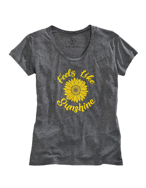 Women's Sunflower Screen Printed Feels like Sunshine T-Shirt