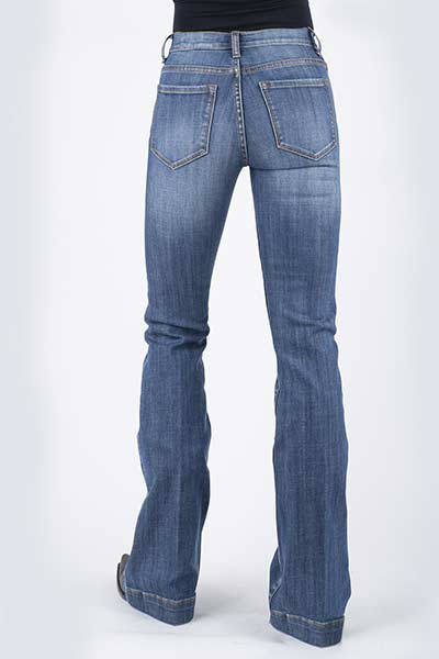 WOMANS STETSON JEAN WITH PLAIN BACK PKT WIDE FRONT POCKET,