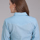 BLUE MINI CROSS PRINT