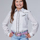 Girls Roper Long sleeve retro piped fancy yoke mini floral