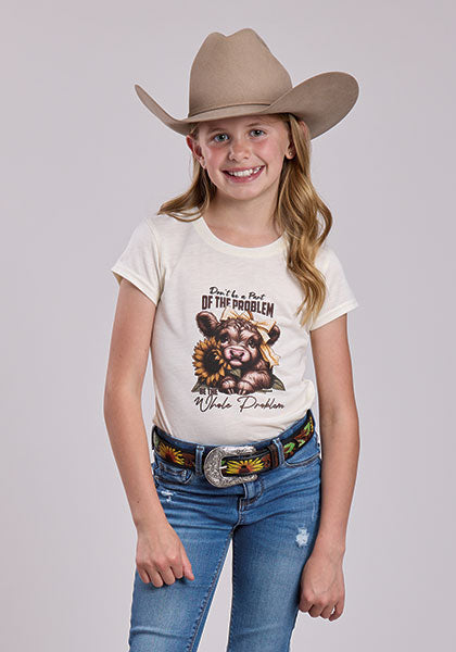 2866 Girls Cow Tee