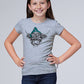 GIRLS NOVELTY/APPLIQUE/EMBROIDERY PRINTED KNIT  COTTON POLY KNIT JERSEY TEE