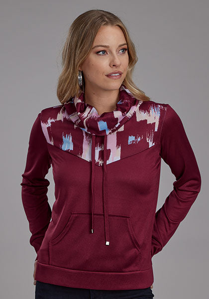 Women’s comfy cowl neck pullover