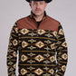 MENS OUTERWEAR AZTEC PRINT MICRO FLEECE