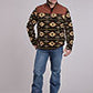MENS OUTERWEAR AZTEC PRINT MICRO FLEECE