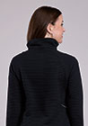 WOMENS OUTWEAR POLY RIBBED PULLOVER 3/4 ZIP JACKET