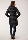 WOMENS OUTERWEAR  CRUSHABLE PARACHUTE LADIES JACKET  BLACK NYLON DWN PROOF COATED JCKT,