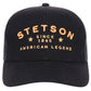 STETSON TRUCKER BALL CAP STETSON BLOCK EMBROIDERY W/STARS