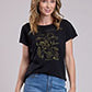STETSON LADIES SHORT SLEEVE T-SHIRT VINTAGE COWGIRL SCENE PRINT,