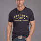 UNISEX ADULT T-SHIRT   STETSON SHORT SLEEVE T-SHIRTSTETSON AMERICAN LEGEND SCREEN PRINT