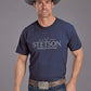 UNISEX ADULT T-SHIRT   STETSON SHORT SLEEVE T-SHIRT STETSON AMERICAN HERTIFAGE SCREEN PRIN