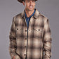 MENS OUTERWEAR   STETSON SHIRT JACKET LINNED WOOL PLAID SHIRT-JACKET