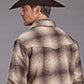 MENS OUTERWEAR   STETSON SHIRT JACKET LINNED WOOL PLAID SHIRT-JACKET
