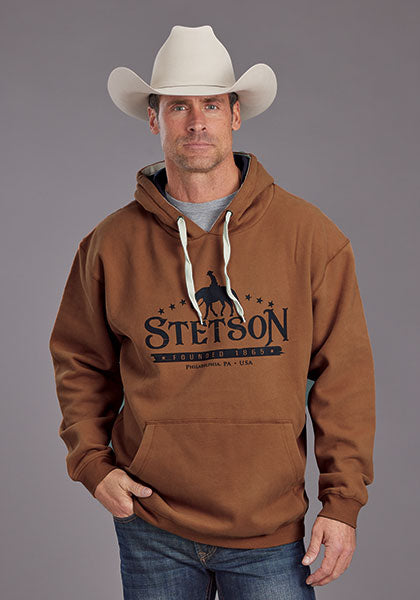 MENS OUTERWEAR   STETSON HOODY STETSON HORSERIDER AND STAR SCREEN PNT