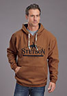 MENS OUTERWEAR   STETSON HOODY STETSON HORSERIDER AND STAR SCREEN PNT