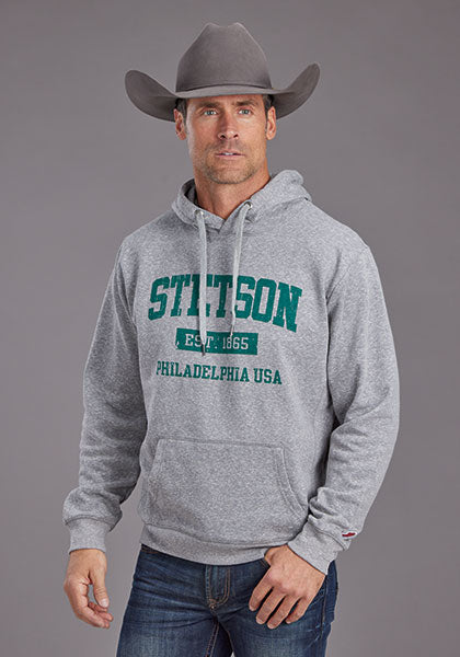 MENS OUTERWEAR   STETSON HOODY  STETSON EST 1865 SCREEN PRINT