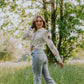 WOMEN’S WILD AND FREE LONGSLEEVE BUTTON UP