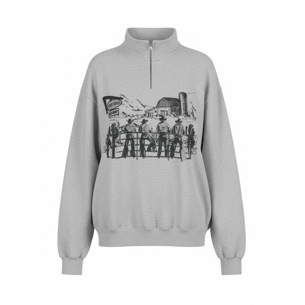 WOMEN'S QUARTER ZIP SWEATSHIRT