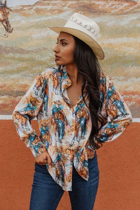 TH011  STANDING COWBOY TOP