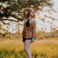 WOMENS LONG SLEEVE COW HEAD BUTTON UP