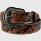 KIDS FLORAL TOOLED BELT