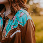 WOMENS LONG SLEEVE COW HEAD BUTTON UP