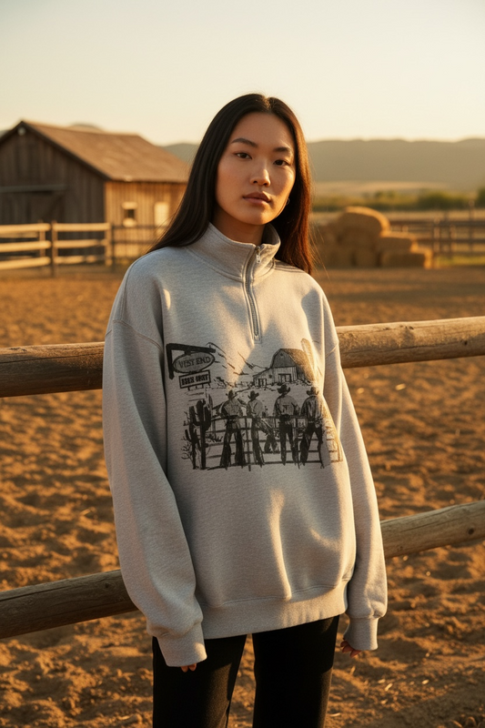 WOMEN'S QUARTER ZIP SWEATSHIRT