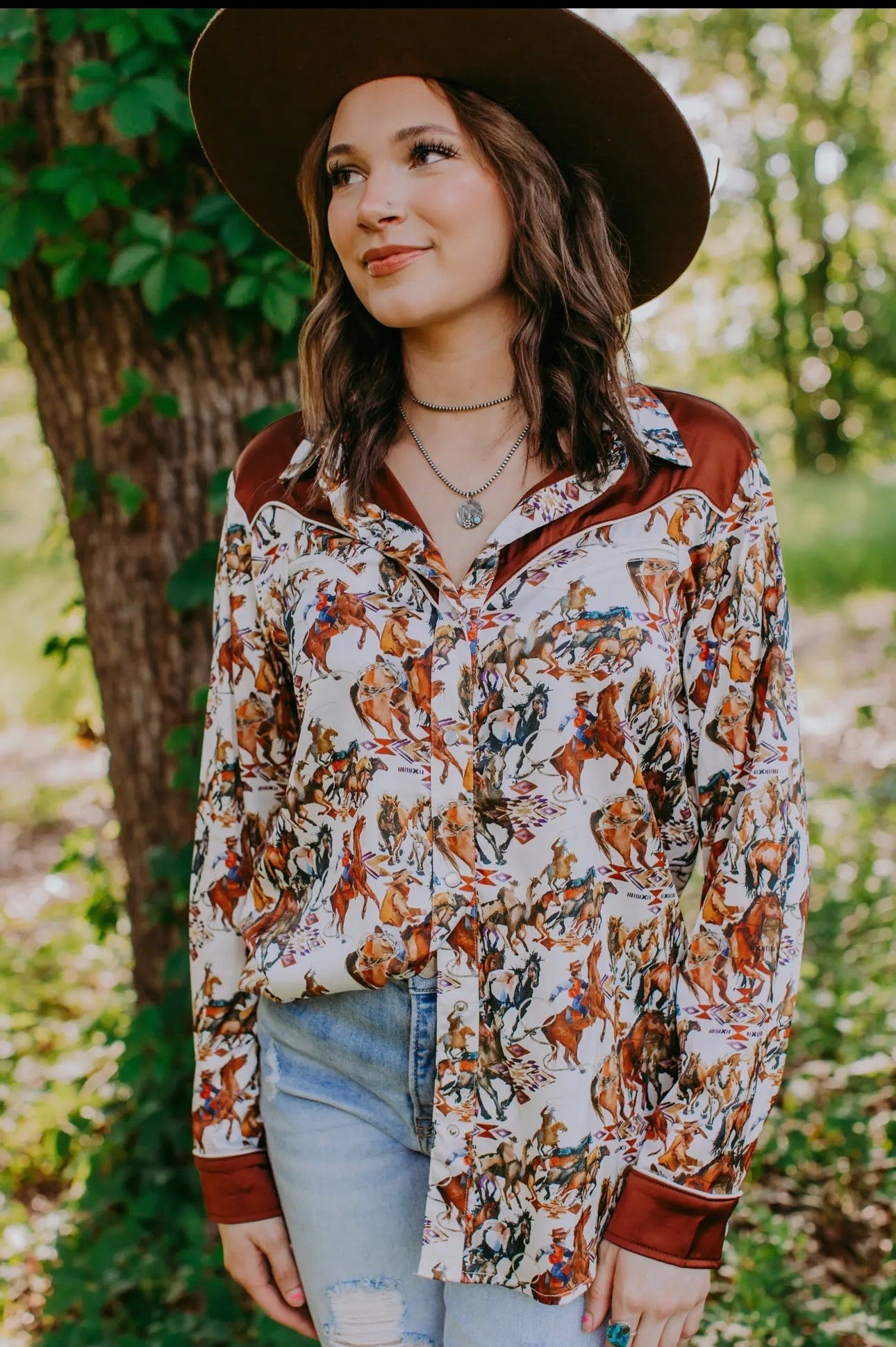 WOMEN’S BUCKAROO LONG SLEEVE BUTTON UP